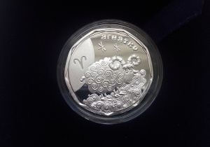 срібна монета Ягнятко - серія дитячий зодіак