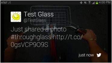 додаток Twitter для Google Glass
