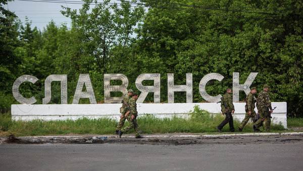 Півгодини тривав мінометний обстріл блок-посту АТО поблизу Слов’янська