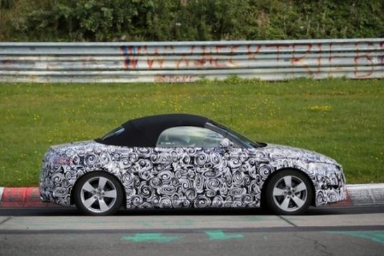 Прототип Audi TT Roadster був помічений на Нюрбургринзі