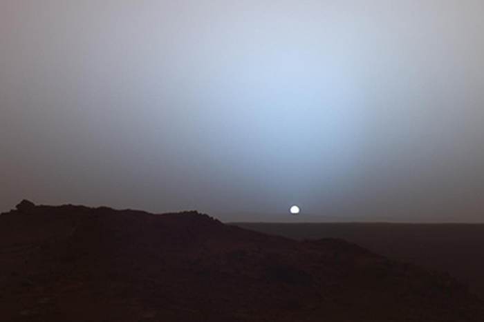 захід сонця на марсі