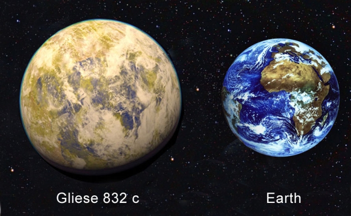 Gliese 832 та Земля