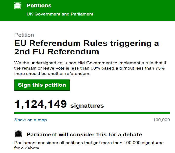 петиція британії про повторний референдум