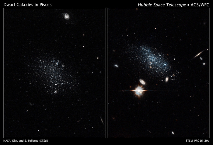 Hubble зафіксував дві галактики, що вийшли із зони космічної пустелі