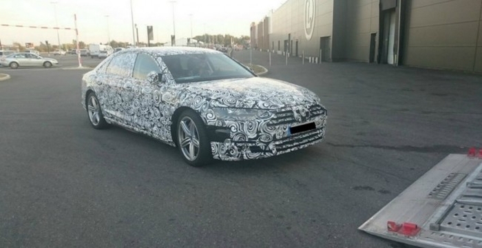Audi A8 на тестах