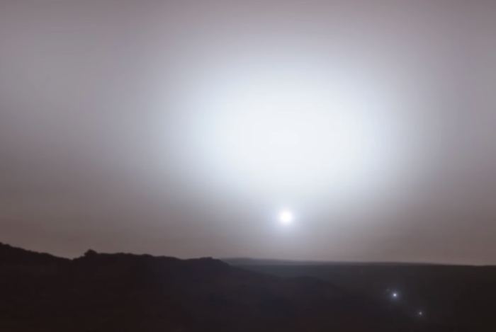 захід сонця на марсі