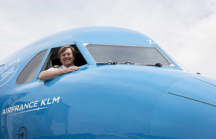 король нідерландів пілот KLM
