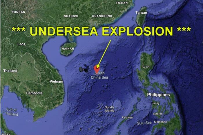 ядерний вибух в південно-Китайському морі