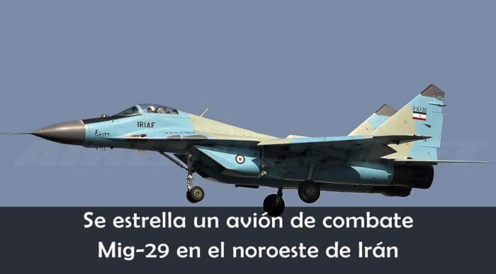 На північному заході Ірану розбився літак Міг-29, пілот загинув: відео