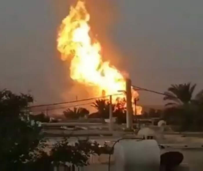 вибух на нафтопроводі іран